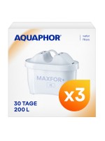 AQUAPHOR MAXFOR+ H, Wasserfilter für hartes Wasser, Pack 3. Extra Kalkschutz
