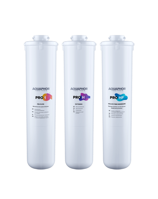 AQUAPHOR SET PRO 1, PRO H (Enthärtung), PRO HF. Mikrofiltration für System ECO PRO H