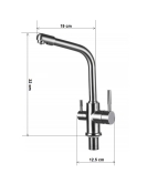 Edelstahl 3-Wege Wasserhahn Aquaphor C126 Edelstahl 3-Wege Wasserhahn Aquaphor C126