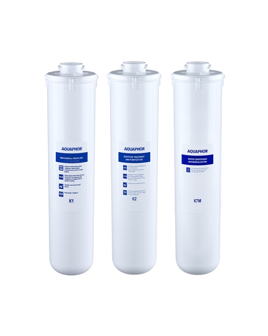 AQUAPHOR Set K1, K2, K7M- Remineralisierung für Umkehrosmose DWM 101, 101S, 102S